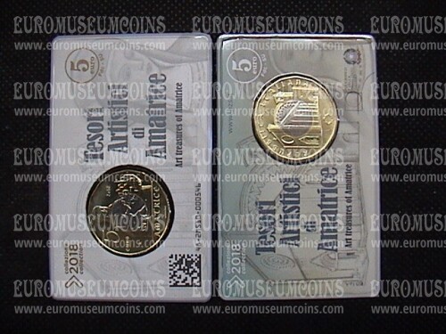 2018 Italia 5 Euro FDC bimetallico Tesori Artistici di Amatrice