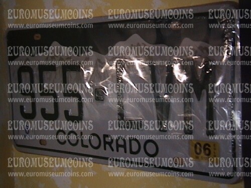Stati Uniti d' America Colorado Targa auto da collezione 