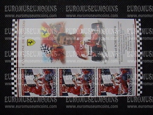 2005 OMAGGIO alla FERRARI San Marino : Michael Schumacher 3 v + bandella