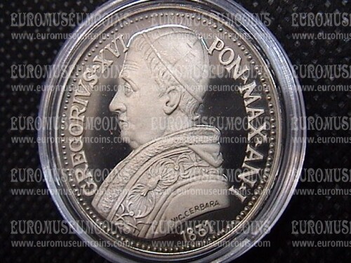 1831 Scudo da 100 Bajocchi Stato Pontificio - Gregorio XVI medaglia