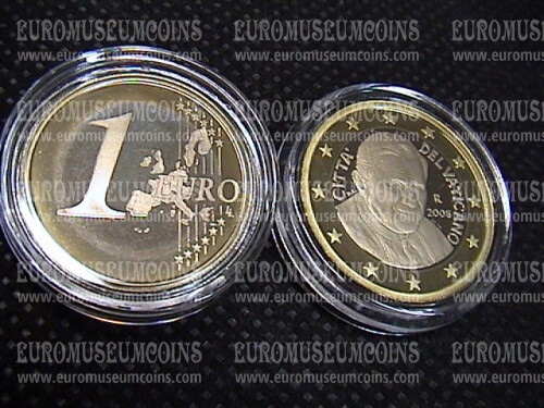 2008 Vaticano euro 1 proof da set ufficiale