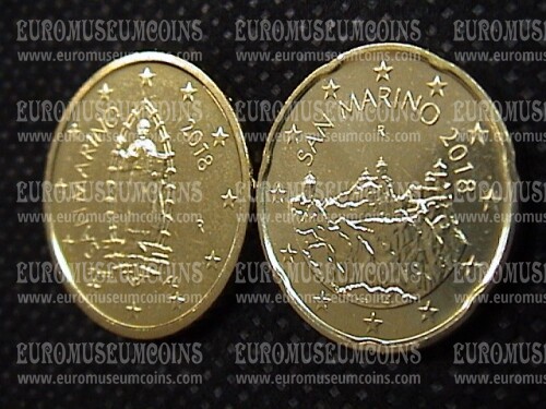 2018 San Marino tris 1 euro + 50 + 20 Centesimi nuovo conio FDC