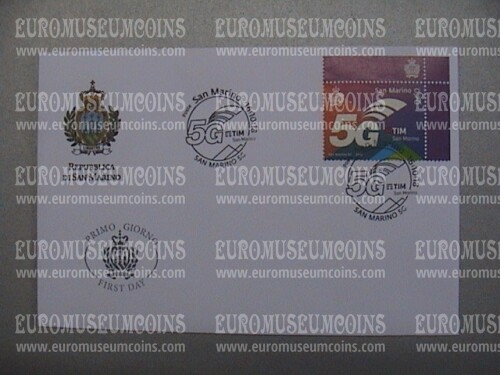 2018 FDC 5G San Marino 1 valore + app S1