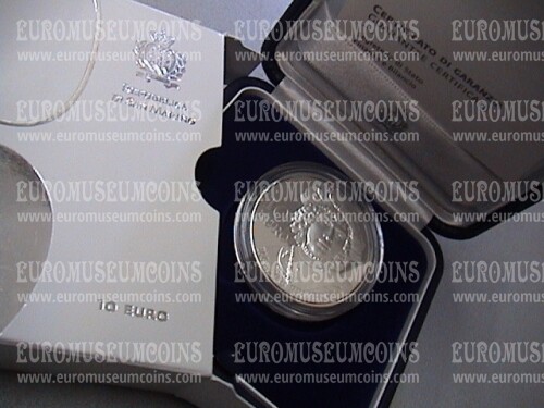 2019 San Marino 10 Euro PROOF Rembrandt in argento con cofanetto  