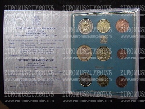 2019 Vaticano divisionale con 5 euro FDC in folder ufficiale  