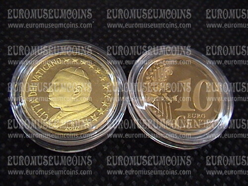 2002 Vaticano eurocent 10 proof da set ufficiale