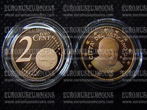 2009 Vaticano eurocent 2 proof da set ufficiale