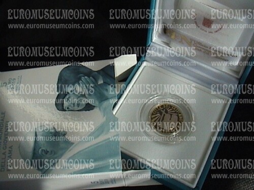 Vaticano 2019 Giornata Gioventù Panama 5 euro commemorativo bimetallico proof in cofanetto ufficiale