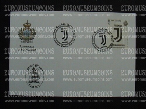2019 Juventus San Marino 1 valore busta FDC
