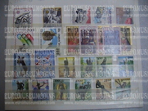 1987 ANNATA COMPLETA FRANCOBOLLI SAN MARINO