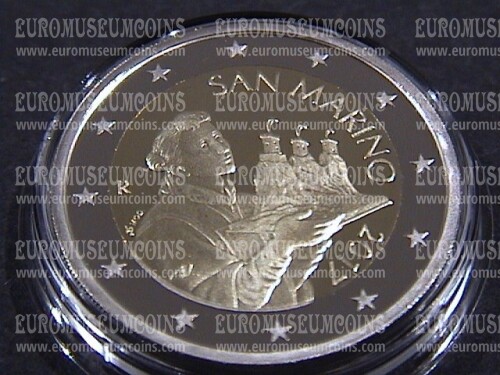 San Marino 2017 moneta da 2 euro Santo proof 