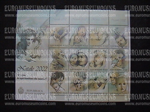 2002 foglietto BF78 San Marino Natale