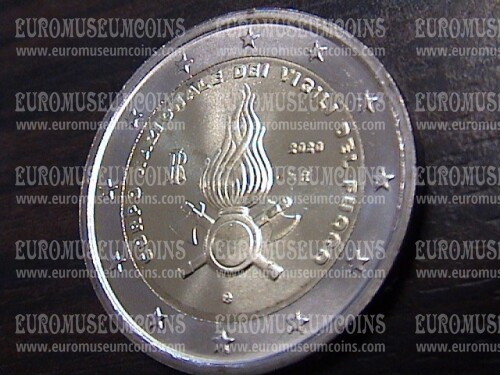 Italia 2020 Vigili del Fuoco 2 euro commemorativo FDC