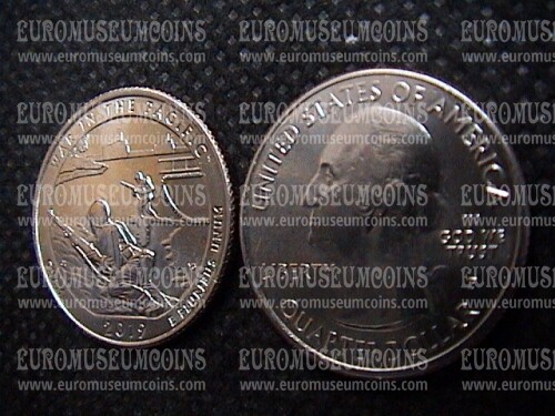 2019 USA War in the Pacific National Historical Park - Guam zecca P quarti di dollaro Parchi