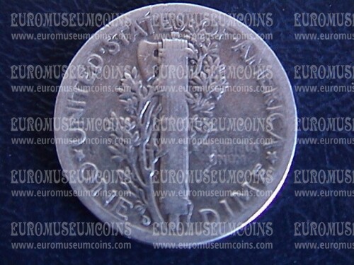 1936 Stati Uniti Mercury dime in argento zecca D