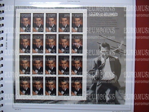 USA 2002 minifoglio Leggende di Hollywood Cary Grant