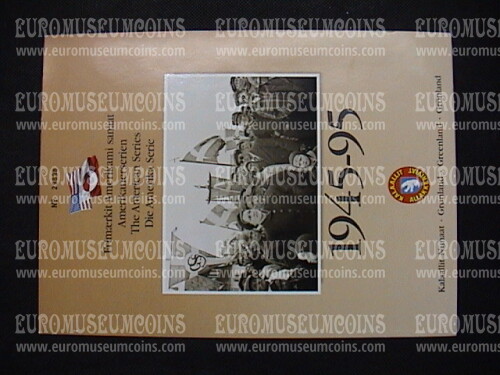 Groenlandia 1995 foglietti francobolli Cinquantenario Liberazione