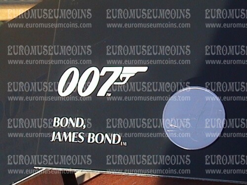 2020 Gran Bretagna 5 Sterline FDC Agente 007 in confezione