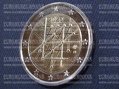 Finlandia 2020 centenario università Turku 2 Euro commemorativo