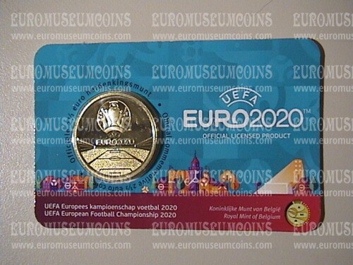 Belgio 2021 campionato europeo calcio FDC  2,5 euro commemorativo