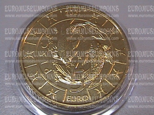 2021 San Marino 5 Euro FDC Segni Zodiacali : Pesci