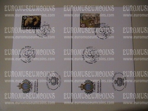 2021 buste FDC San Marino Natale 2v