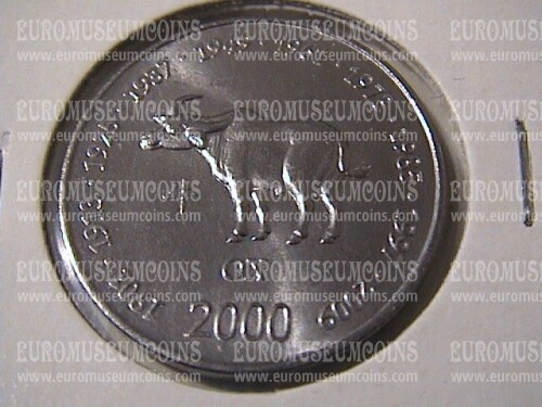 Somalia 2000 Zodiaco Cinese moneta Anno del Bue
