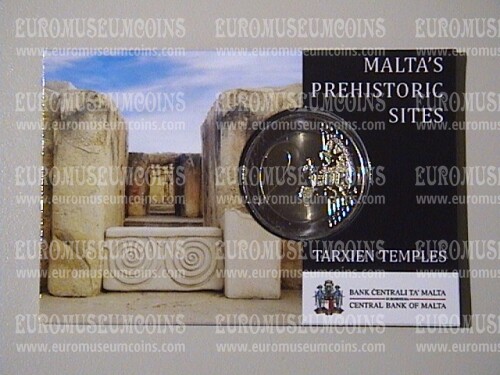 Malta 2021 Tarxien siti archeologici 2 Euro commemorativo in coincard