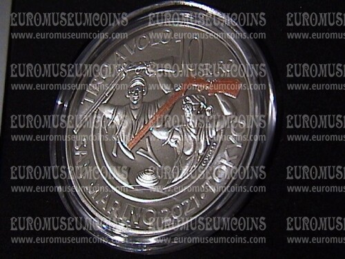2021 San Marino 10 Euro FDC medaglie Tiro a Volo Tokyo in argento con astuccio