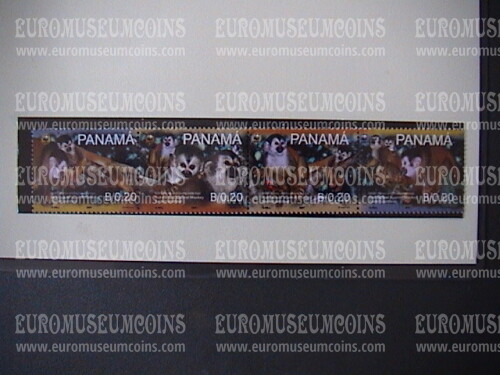 2007 Panama serie WWF scimmie SAIMIRI del centroamerica 4 valori