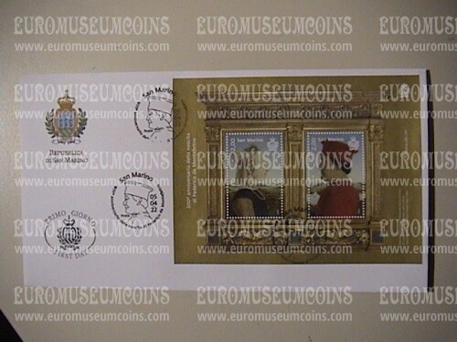 2022 busta FDC San Marino BF 600° anniversario della nascita di Federico da Montefeltro