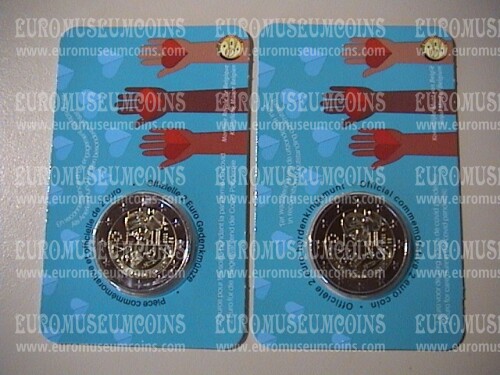 Belgio 2022 Eroi Pandemia 2 Euro commemorativo ola + fra 