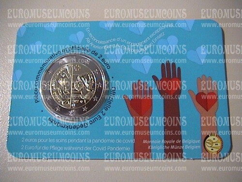 Belgio 2022 Eroi Pandemia 2 Euro commemorativo  lato francese