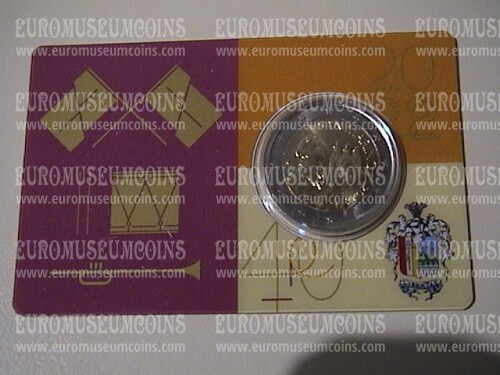 2022 San Marino coincard Gruppo Sbandieratori e Musici con 2 euro