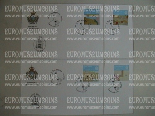 2022 4 buste FDC San Marino 30° della scomparsa di Luigi Ghirri 