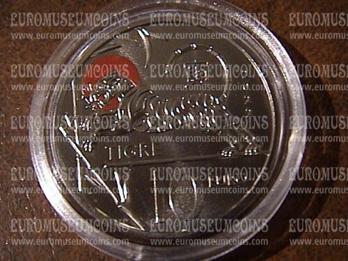 2022 San Marino 10 Euro FDC TIGRE Calendario Lunare Cinese