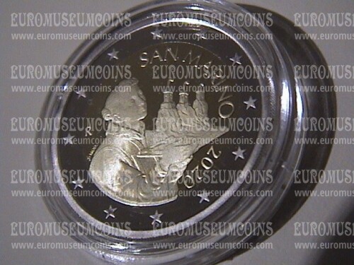 San Marino 2020 moneta da 2 euro Santo proof 