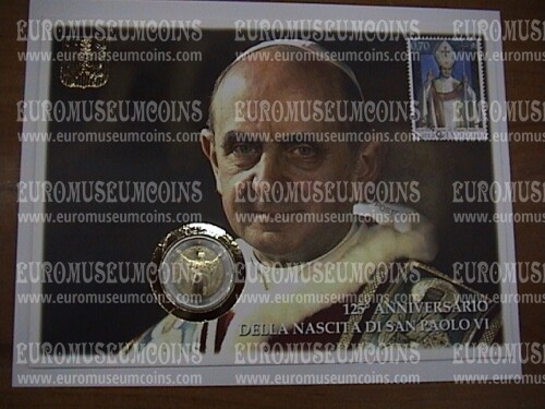2022 Vaticano Paolo VI busta filatelico numismatica