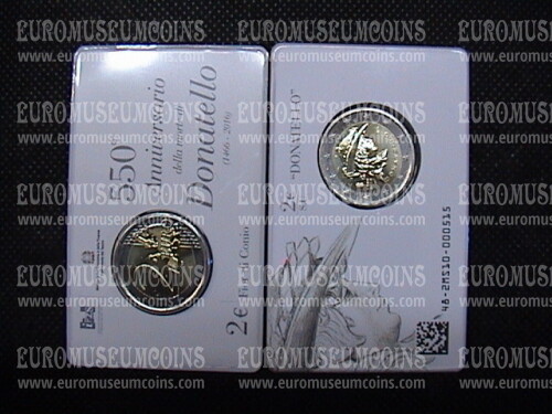 Italia 2016 Donatello 2 euro FDC in coincard