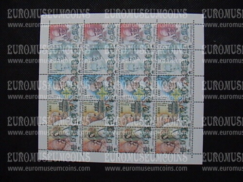 2000 Vaticano I Viaggi di Giovanni Paolo II Minifoglio