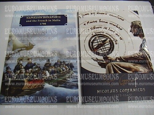 Malta 2023 Copernico + Napoleone 2 Euro commemorativi in coincard