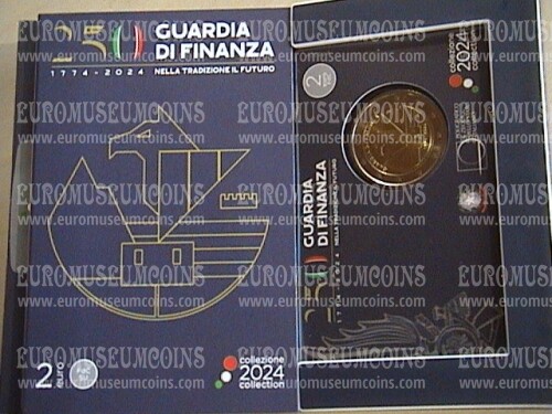 Italia 2024 Guardia di Finanza 2 euro commemorativo in coincard