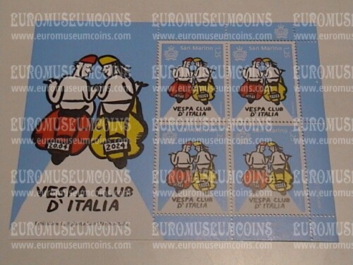 2024 San Marino 75° anniversario Vespa Club Italia MF / BF 4v
