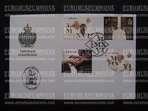 2016 FDC Giubileo della Misericordia San Marino