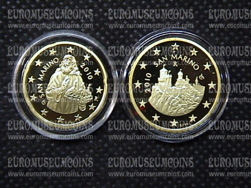 2010 San Marino 20 + 50 centesimi di Euro FS proof