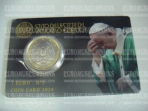 2024 Vaticano 1 euro in coincard n° 3