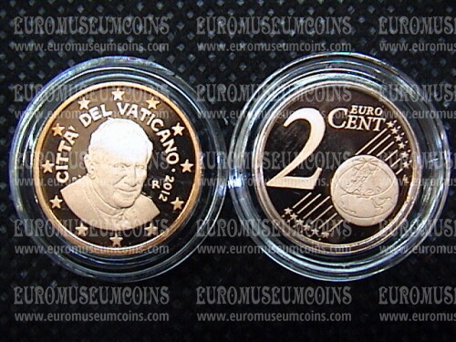 2012 Vaticano eurocent 2 proof da set ufficiale