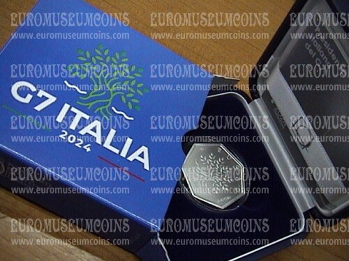 Italia 2024 G7 3 euro commemorativo in argento fdc