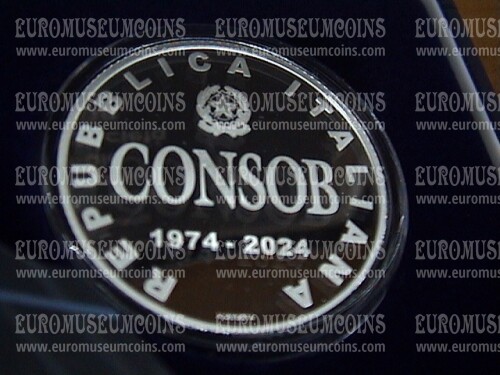Italia 2024 Consob 5 euro commemorativo in argento proof