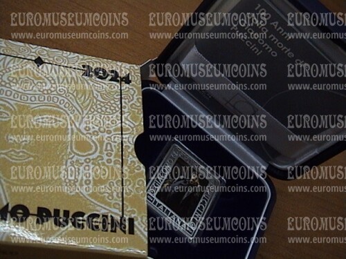 Italia 2024 Giacomo Puccini 5 euro commemorativo in argento proof